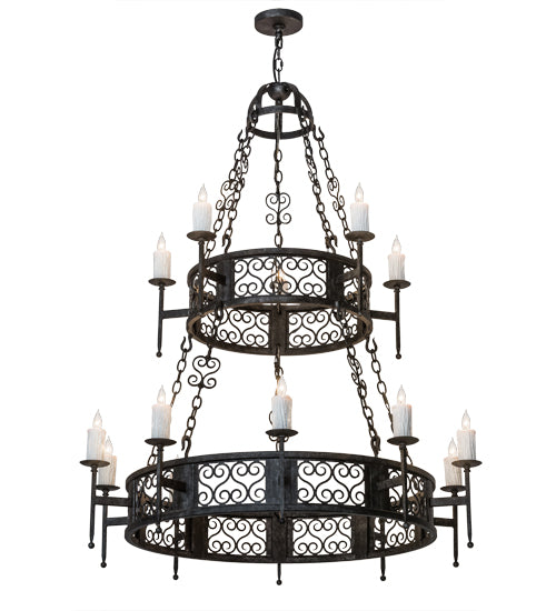 2nd Avenue Toscano 05.0747.48.2TR.071U Chandelier Light - Smoke