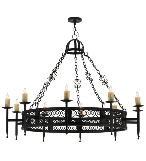 2nd Avenue Toscano 05.0747.60.44H Chandelier Light - Black