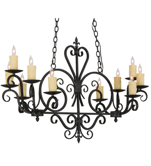 2nd Avenue Kenneth 05.0830.42.FLEUR Chandelier Light - Antique Iron Gate