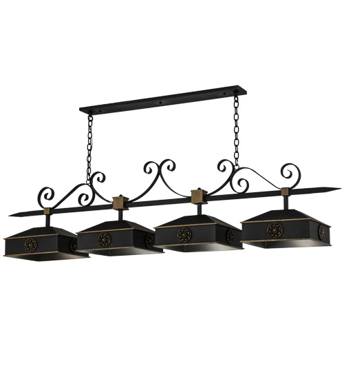 2nd Avenue Stefano 05.0948.78.MOD Pendant Light - Blackwash W/Gold Accents