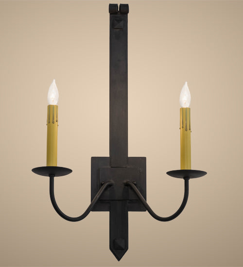 2nd Avenue Primitive 203287-1 Wall Sconce Light - Costello Black