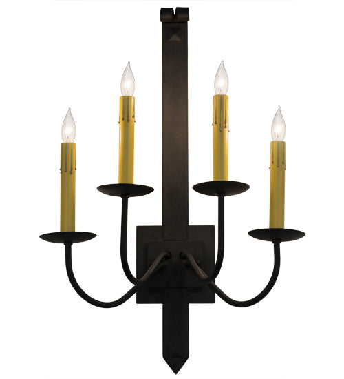 2nd Avenue Primitive 203287-3 Wall Sconce Light - Costello Black