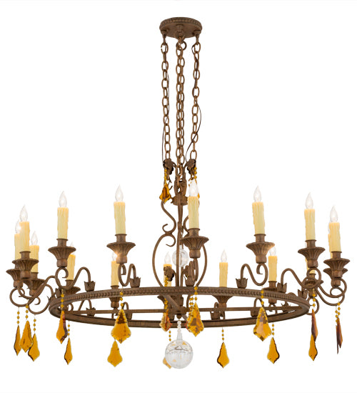 48 in. W Peak 16-Light Chandelier