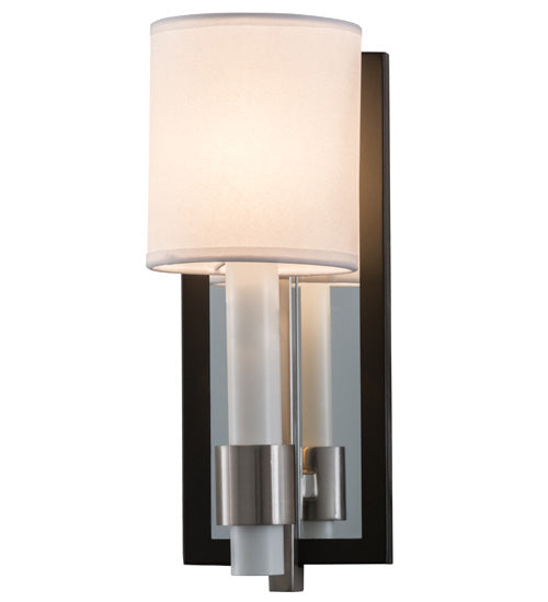 2nd Avenue Alberta 221006-9SN Wall Sconce Light - Pweter/Blackened Pewter/Mirror