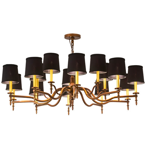 2nd Avenue Toby 39219-46.BS Chandelier Light - Transparent Copper Over Extreme Chrome