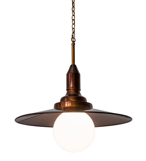 2nd Avenue Schotel 48259-721 Pendant Light - Transparent Copper Over Extreme Chrome