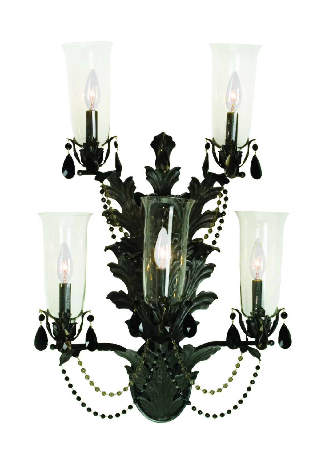 2nd Avenue French Baroque 75628.5.X Wall Sconce Light - Chestnut