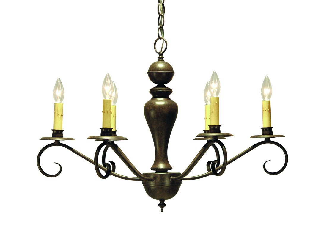 2nd Avenue Emory 8007.28.ES Chandelier Light - Chestnut