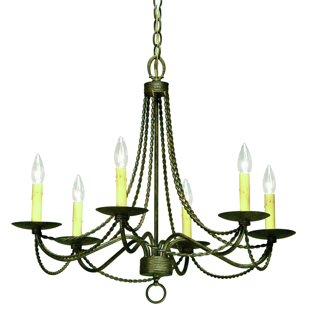 2nd Avenue Edwin 8010.28.ES Chandelier Light - Rustic Iron