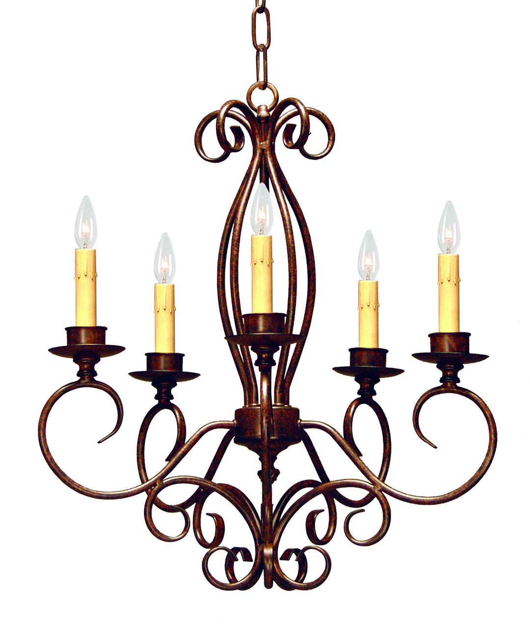 2nd Avenue Elisha 8014.22.ES Chandelier Light - Rustic Iron