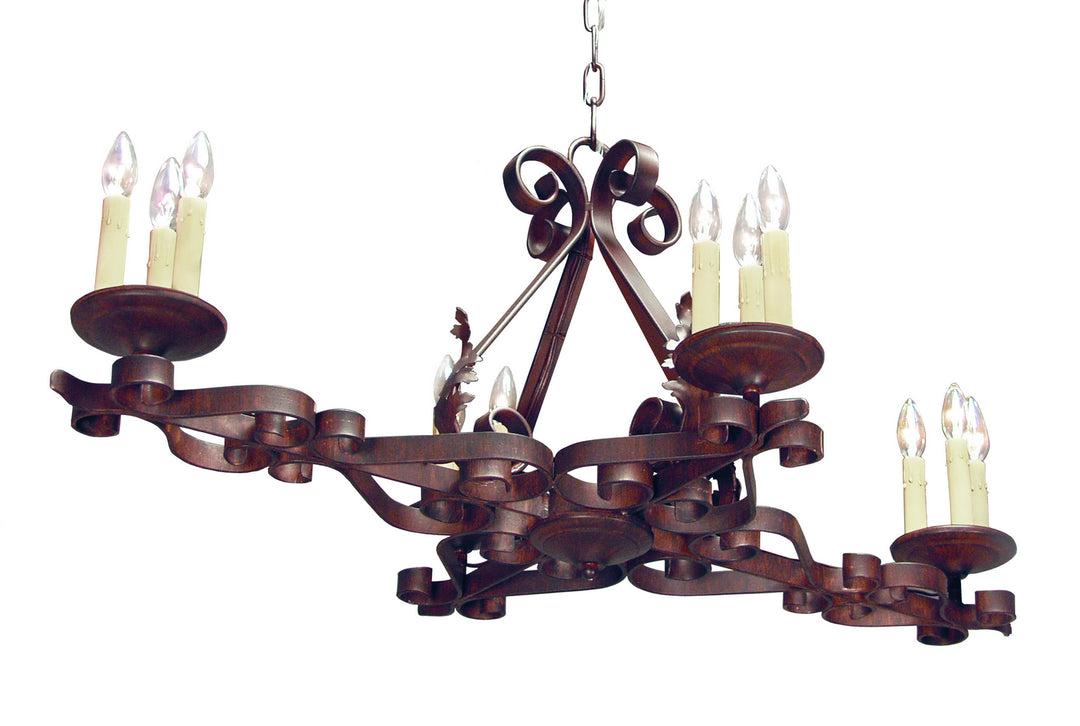 2nd Avenue Elianna 8020.42.ES Chandelier Light - Rustic Iron