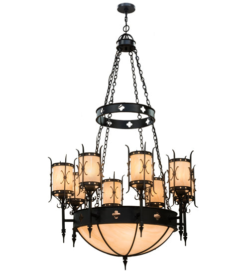 2nd Avenue Sabrina 871015.48.PERF Chandelier Light - Black Textured