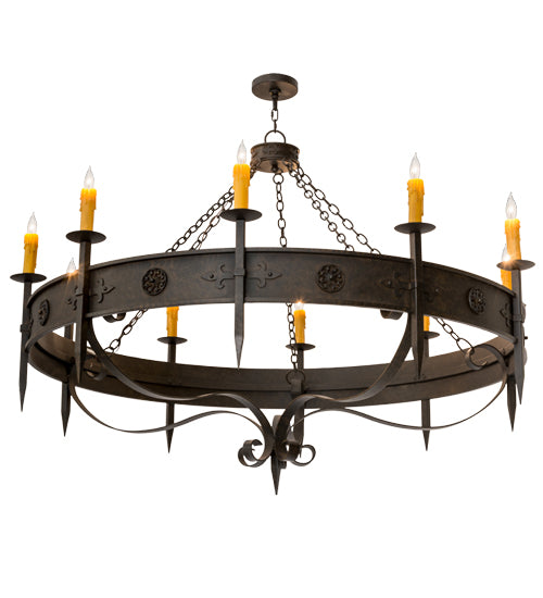 2nd Avenue Calandra 871019.66.065T Chandelier Light - Chestnut