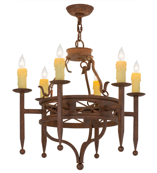 2nd Avenue Jasmine 871113.24.MOD Chandelier Light - Rusty Nail