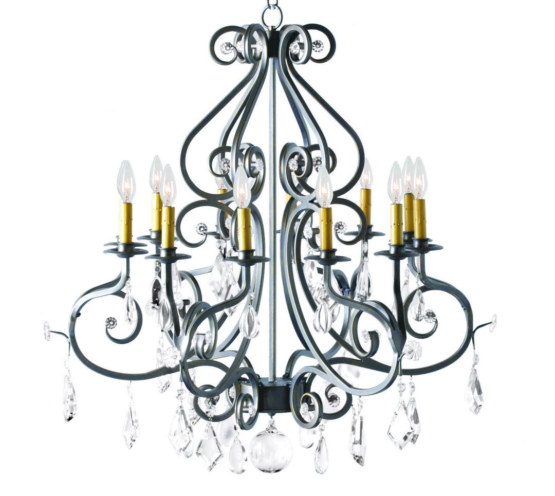 2nd Avenue Gia 871146.32.X Chandelier Light - Blackened Pewter