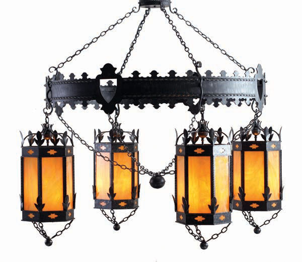 2nd Avenue Valhalla 871232.72.4LT Chandelier Light - Blackwash