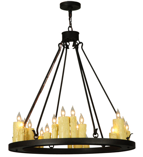 2nd Avenue Deina 871235.36.36H Chandelier Light - Chestnut