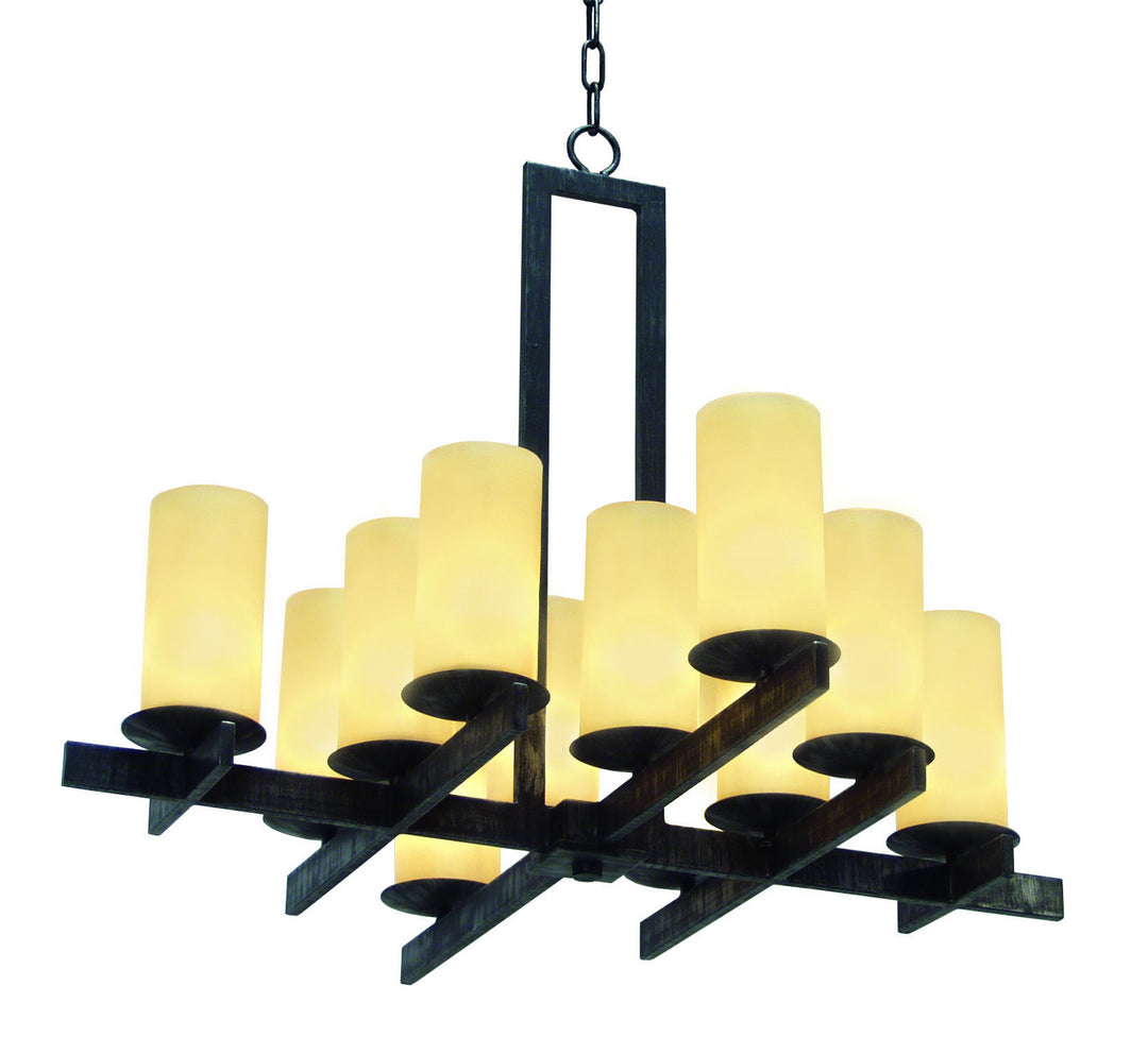 2nd Avenue Dante 871354.36 Chandelier Light - Blackwash