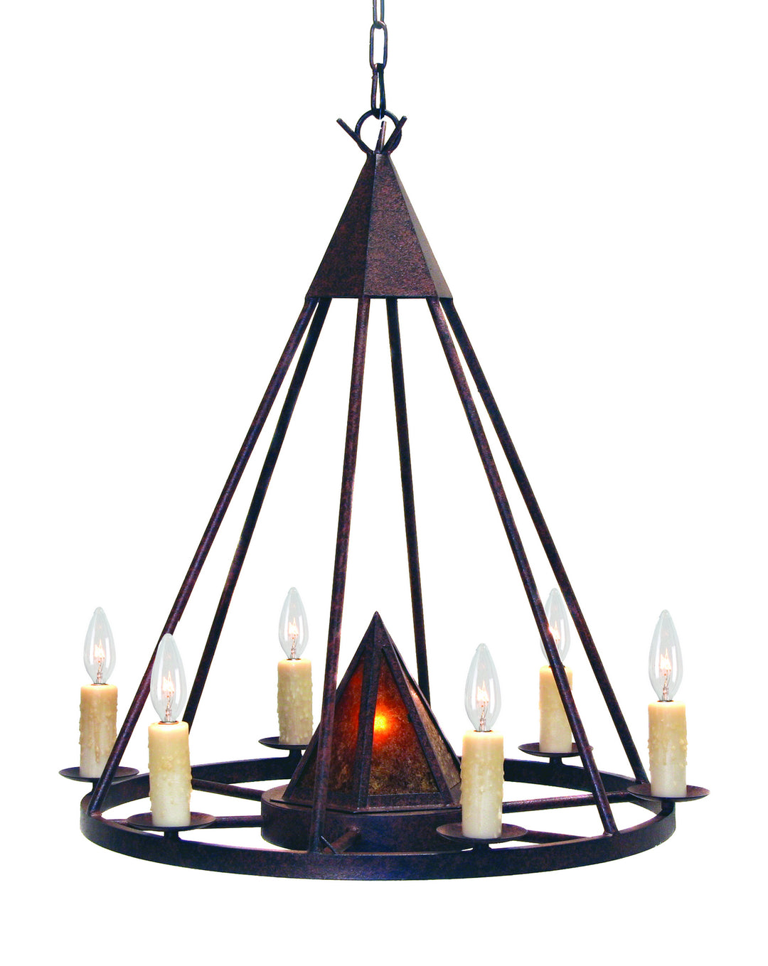 2nd Avenue Desert Arrow 871379.28.1TR Chandelier Light - Rusty Nail