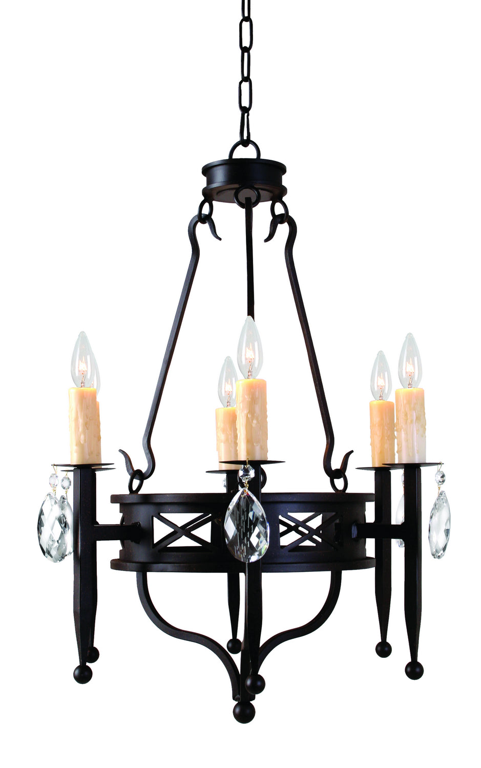 2nd Avenue Gina 871489.24.X Chandelier Light - Blackwash