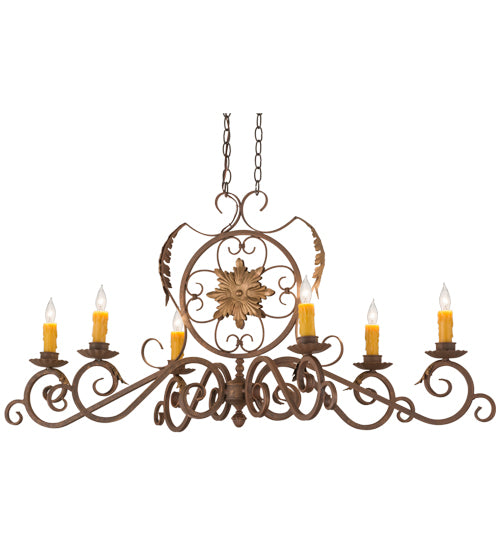 2nd Avenue Christabel 87187.48.ARB Chandelier Light - Antique Rust/Old Brass Accents