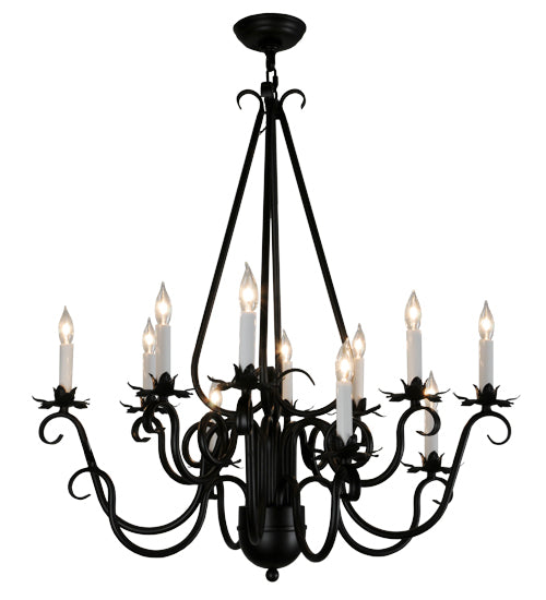 2nd Avenue Caleb 87375.30.32H Chandelier Light - Black