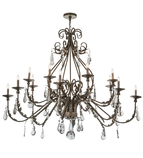 2nd Avenue French Elegance 87400.60.CX Chandelier Light - Antique Silver