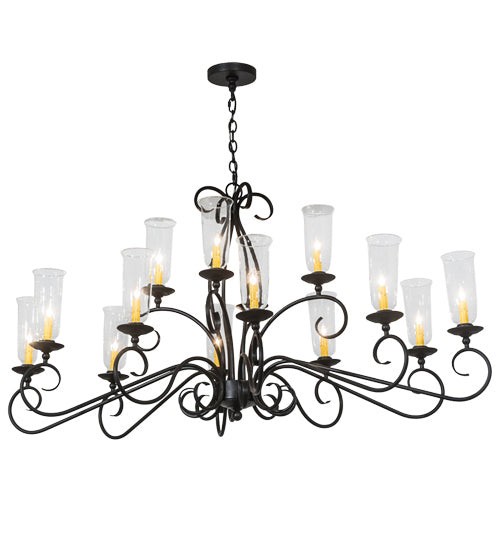 2nd Avenue Wallis 87639.60.072U Chandelier Light - Blackwash