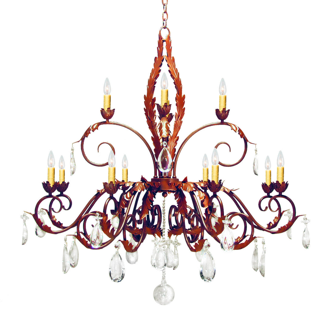 2nd Avenue Country French 87692.48.CX Chandelier Light - Rusty Nail