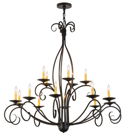 2nd Avenue Sienna 87698.48.2TR.3TB Chandelier Light - Timeless Bronze