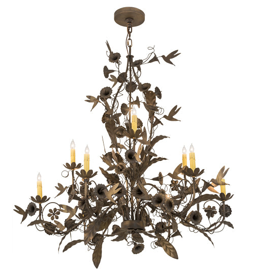 2nd Avenue Le Printemps 87756.36.40H.ANBRMT Chandelier Light - Antique Brass Matte