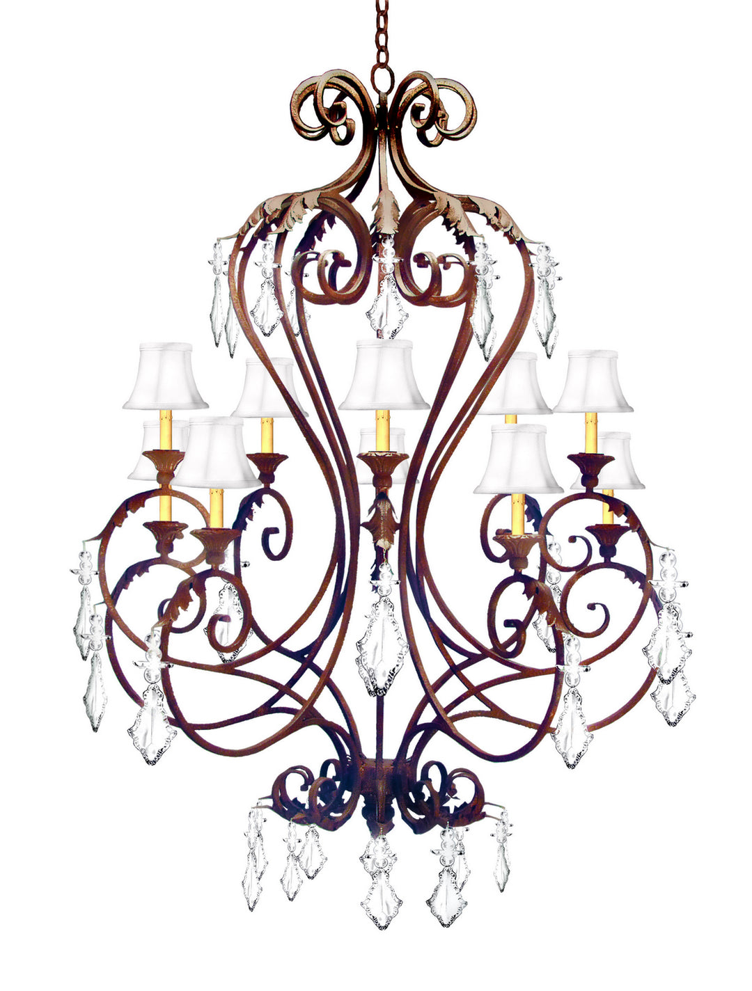 2nd Avenue Josephine 87835.48.2TR.X Chandelier Light - Pompeii Gold