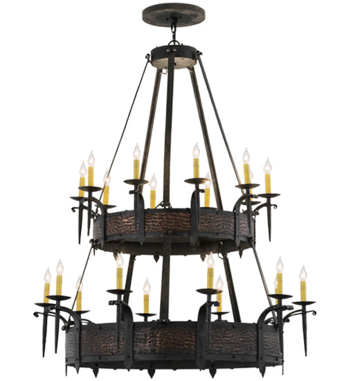 2nd Avenue Costello S18611-22 Chandelier Light - Costello Black / Blackened Cop