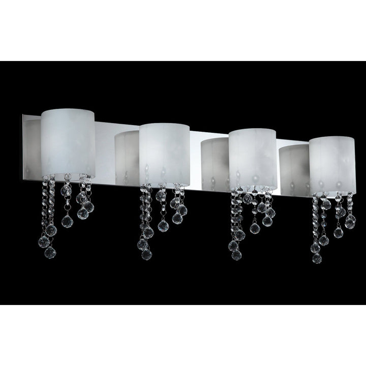 Z-Lite Jewel 871CH-4V-LED Bath Vanity Light 31 in. wide - Chrome