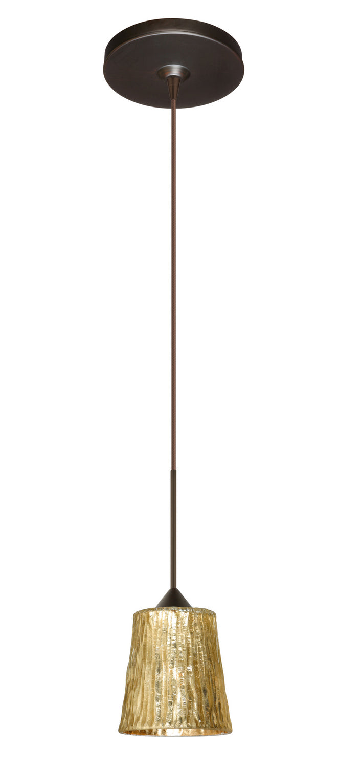 Besa Nico 1XP-5125GF-BR Pendant Light - Bronze