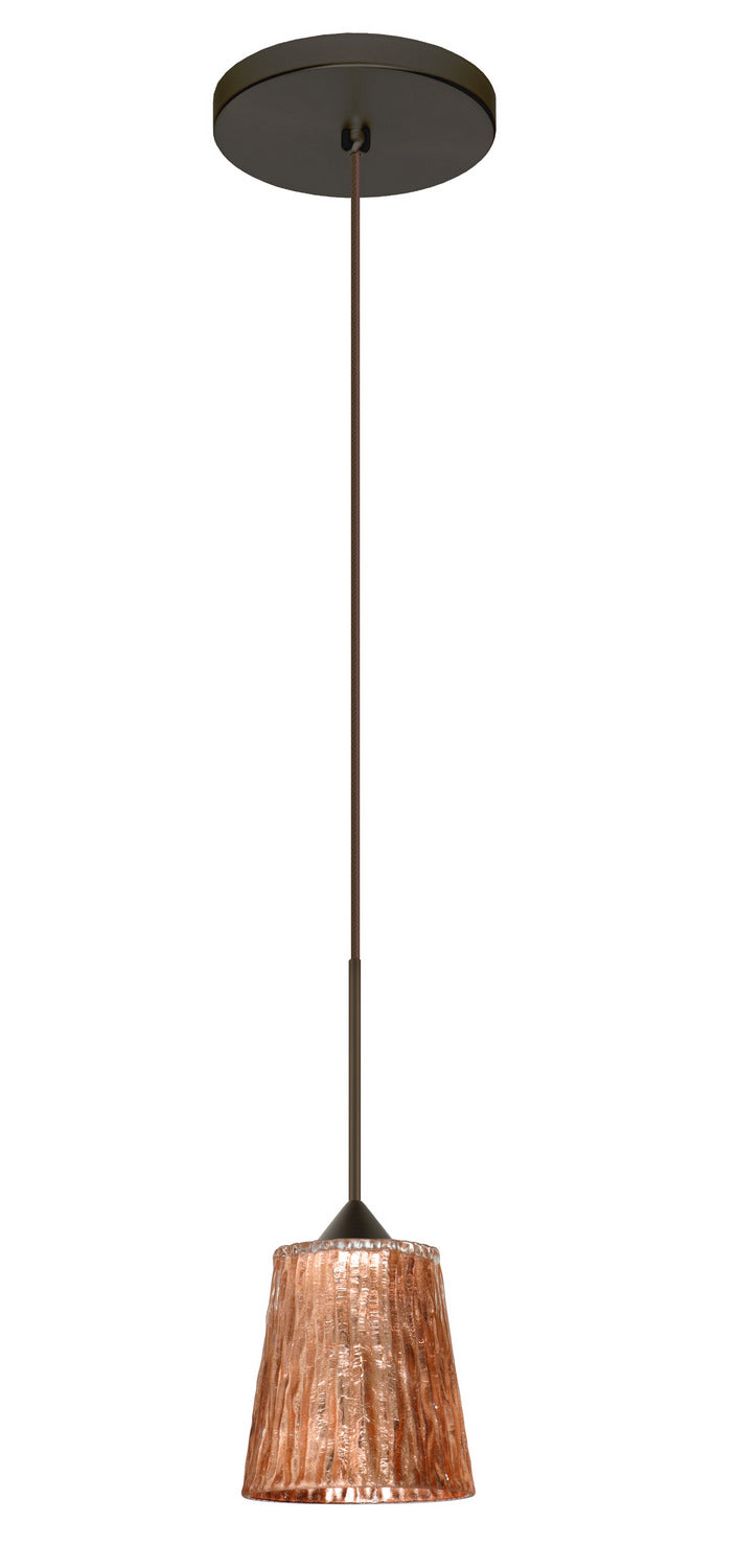 Besa Nico 1XT-5125CF-BR Pendant Light - Bronze