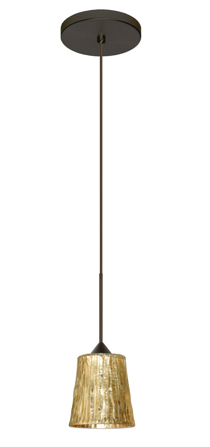 Besa Nico 1XT-5125GF-BR Pendant Light - Bronze