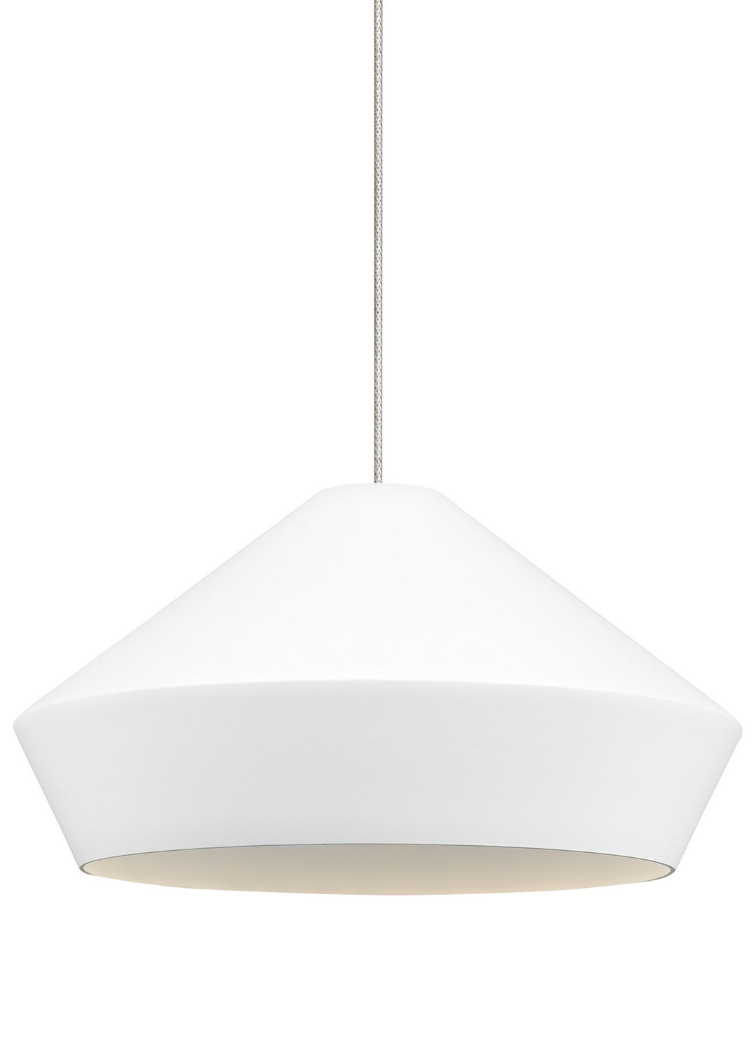 Visual Comfort Modern 700KLBMLWS Brummel One Light Pendant Track Light Pewter, Nickel, Silver