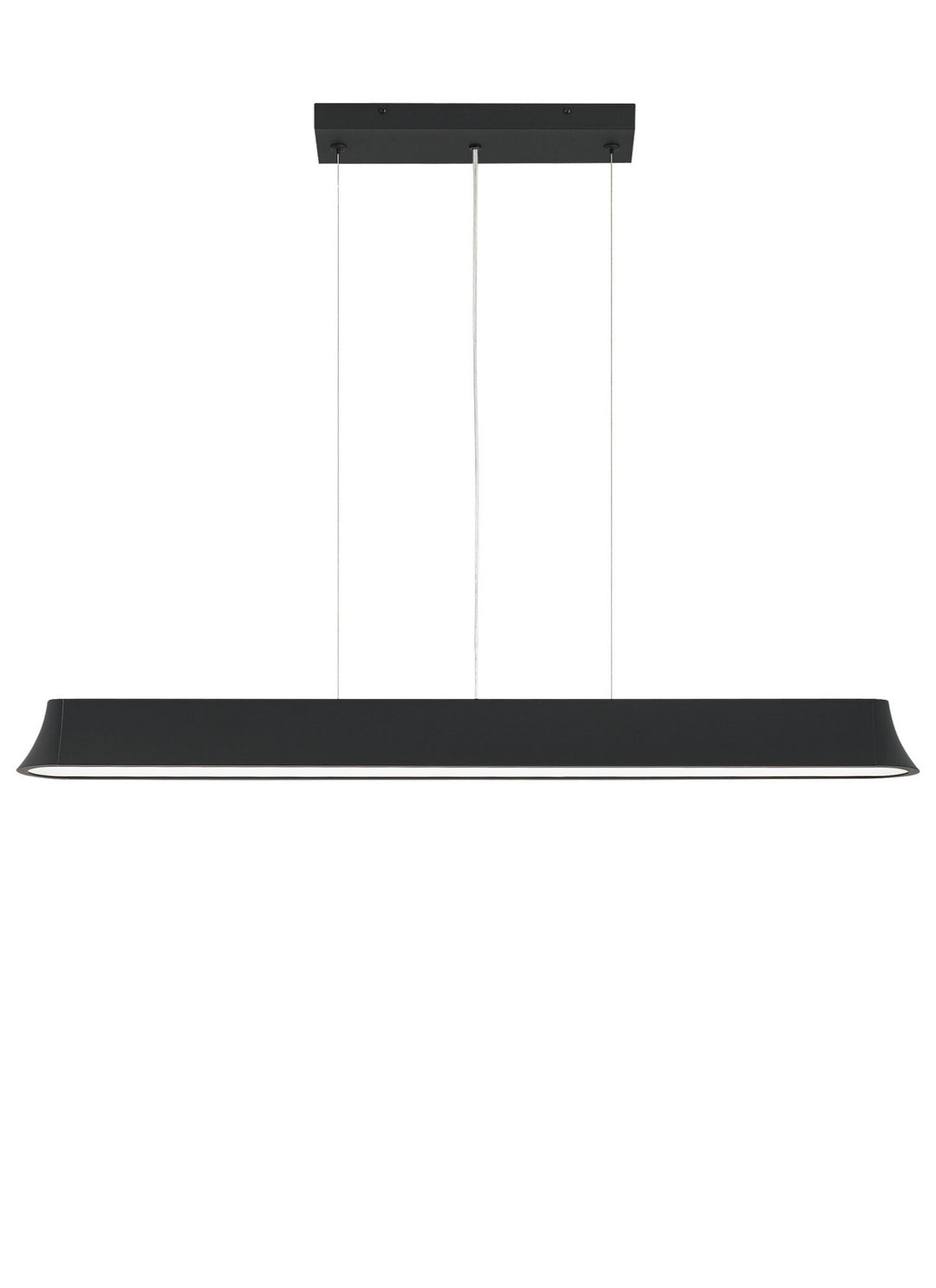Visual Comfort Modern Zhane 700LSZHN49B-LED277 Pendant Light - Black Rubberized