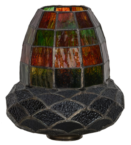 Meyda Tiffany Lighting 77532 Acorn Shade Lamp Shade Multicolored