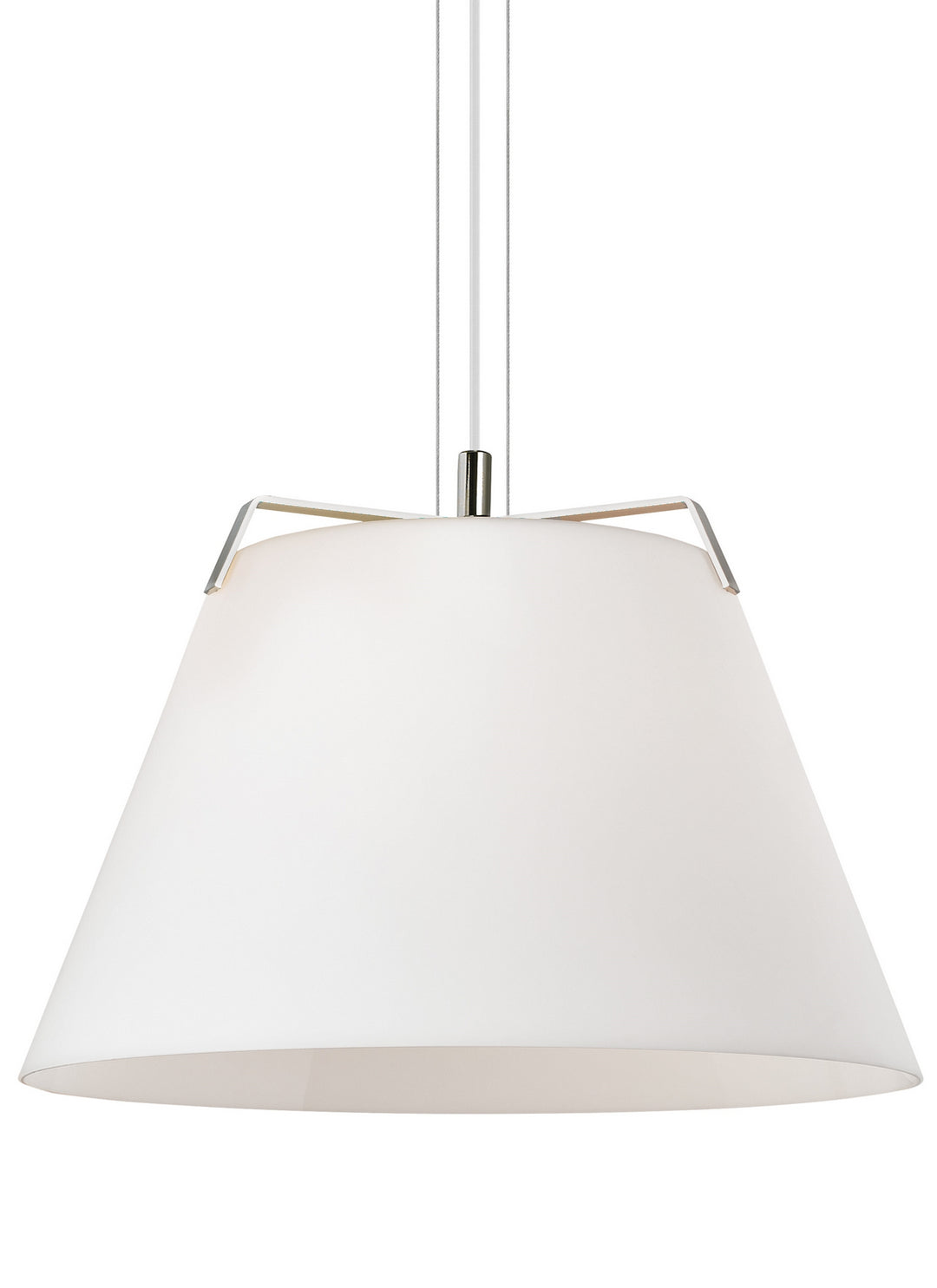 Visual Comfort Modern 700TDDEVPWNW Devin One Light Pendant Track Light Polished Nickel