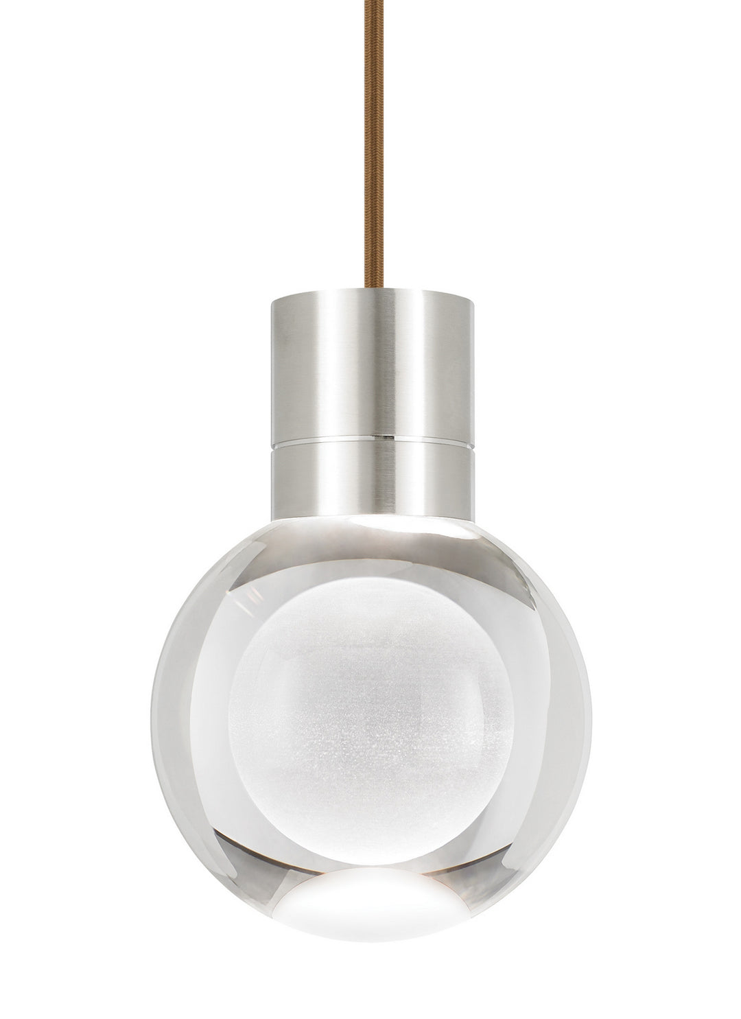 Visual Comfort Modern 700TDMINAP1CNS-LEDWD Mina One Light Pendant Track Light Pewter, Nickel, Silver