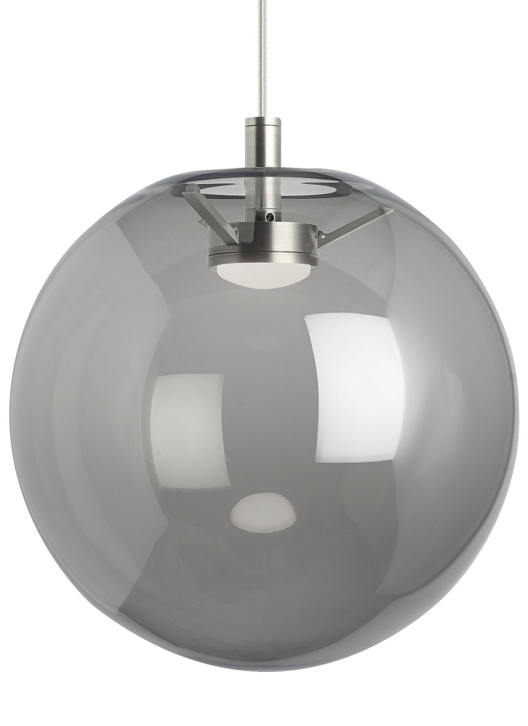 Visual Comfort Modern 700TDPLNPKS-LEDWD Palona Led Pendant Track Light Pewter, Nickel, Silver