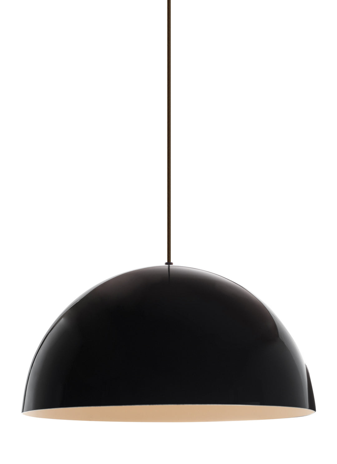 Visual Comfort Modern 700TDPSP24BWB Powell Street One Light Pendant Track Light Black