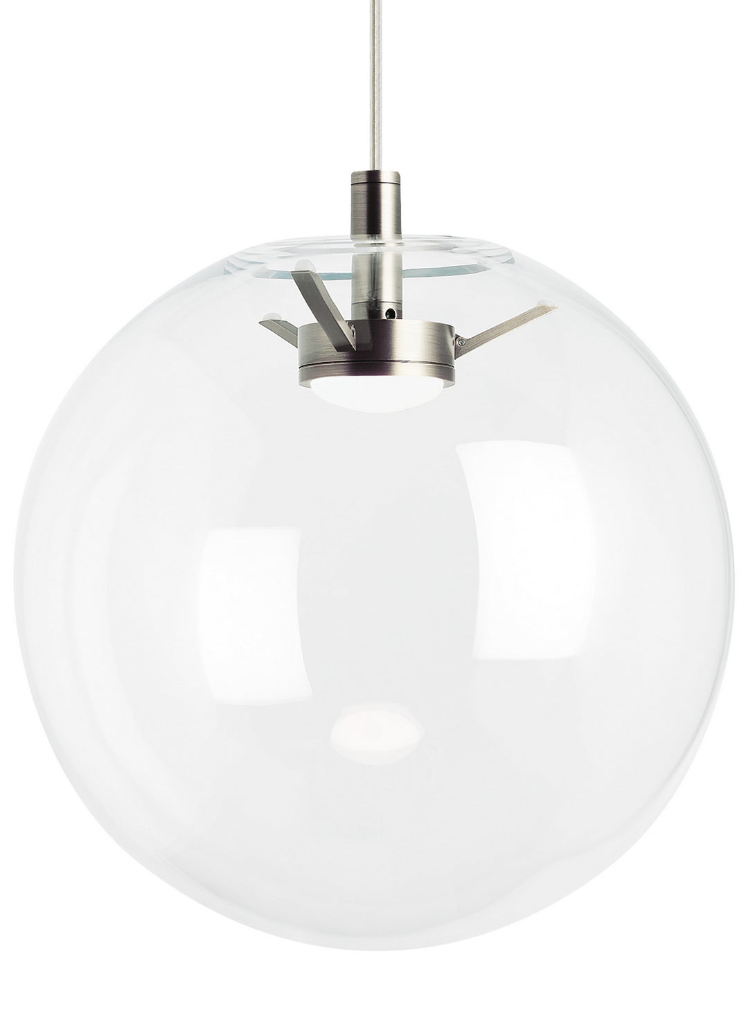 Visual Comfort Modern 700TTPLNPCS-LEDWD Palona One Light Pendant Track Light Pewter, Nickel, Silver