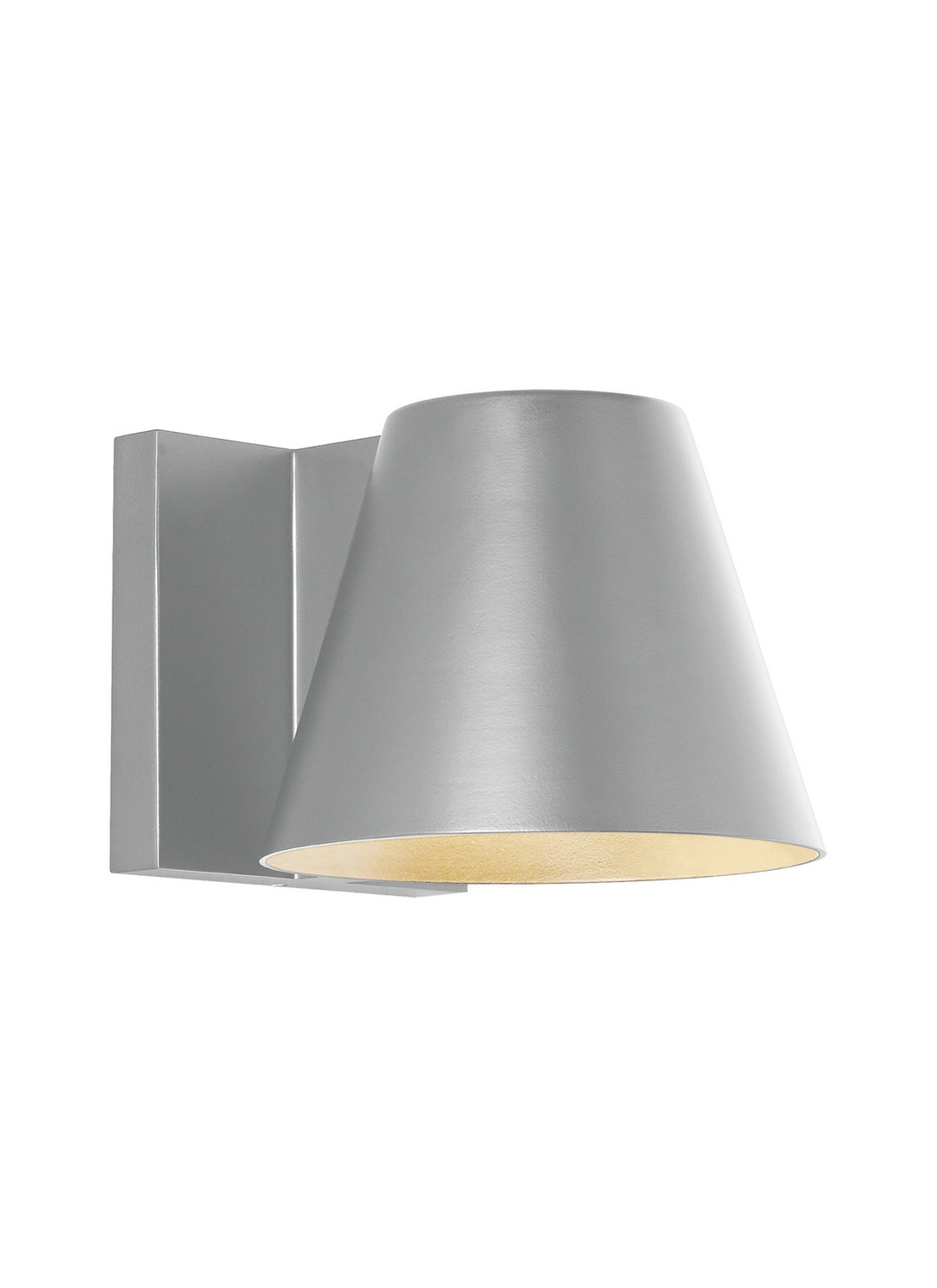 Visual Comfort Modern 700WSBOW4I-LED830 Bowman Led Outdoor Wall Mount Outdoor Pewter, Nickel, Silver