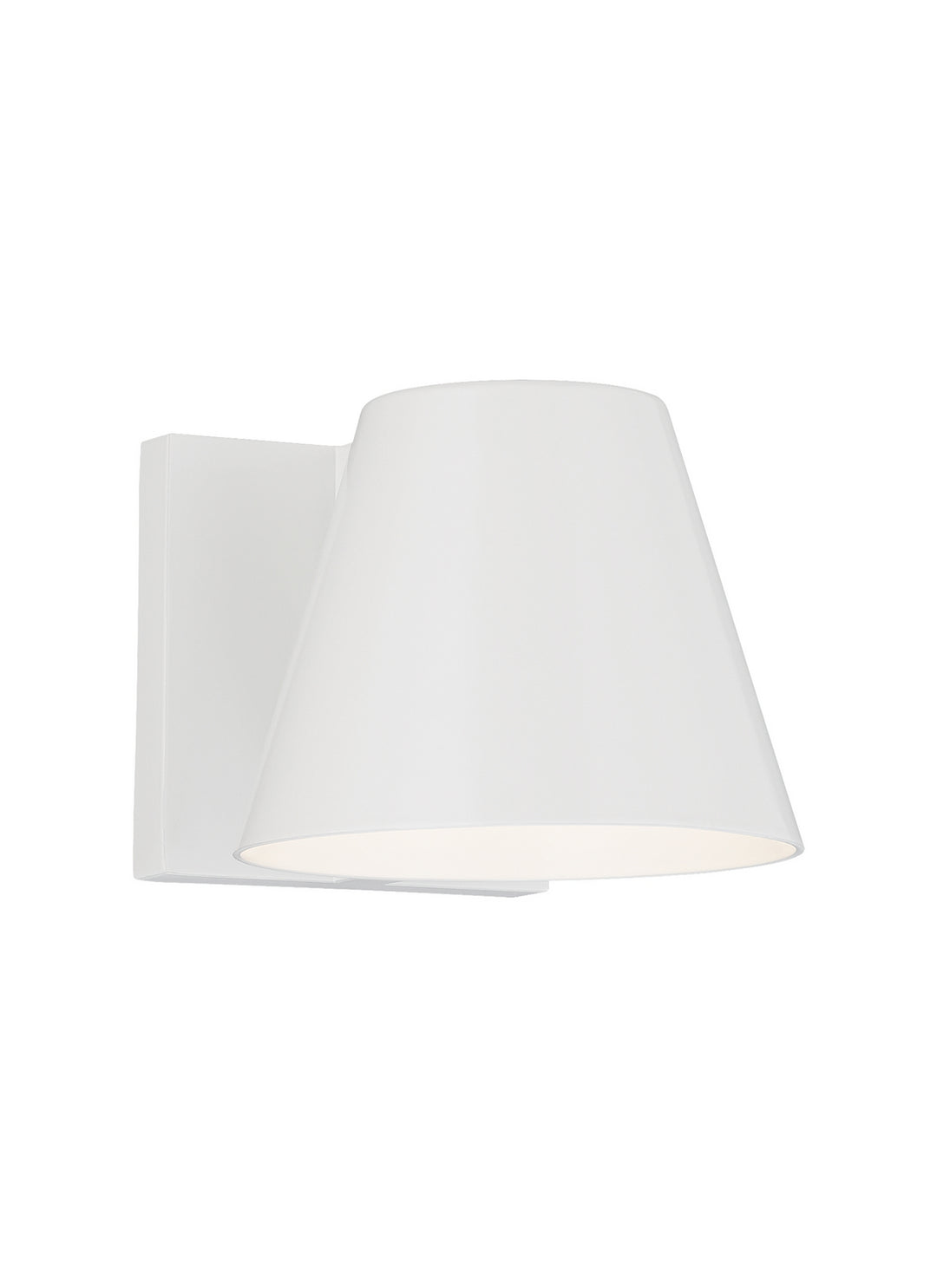 Visual Comfort Modern 700WSBOW4W-LED830-277 Bowman Led Outdoor Wall Mount Outdoor White