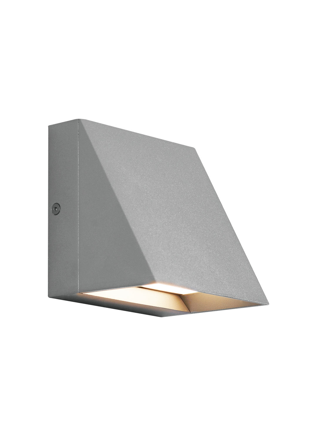 Visual Comfort Modern 700WSPITSI-LED830 Pitch Led Outdoor Wall Mount Outdoor Pewter, Nickel, Silver
