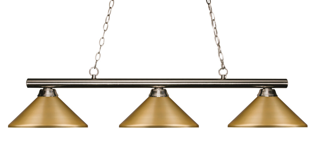 Z-Lite Sharp Shooter 155-3BN-MSG Pendant Light - Brushed Nickel