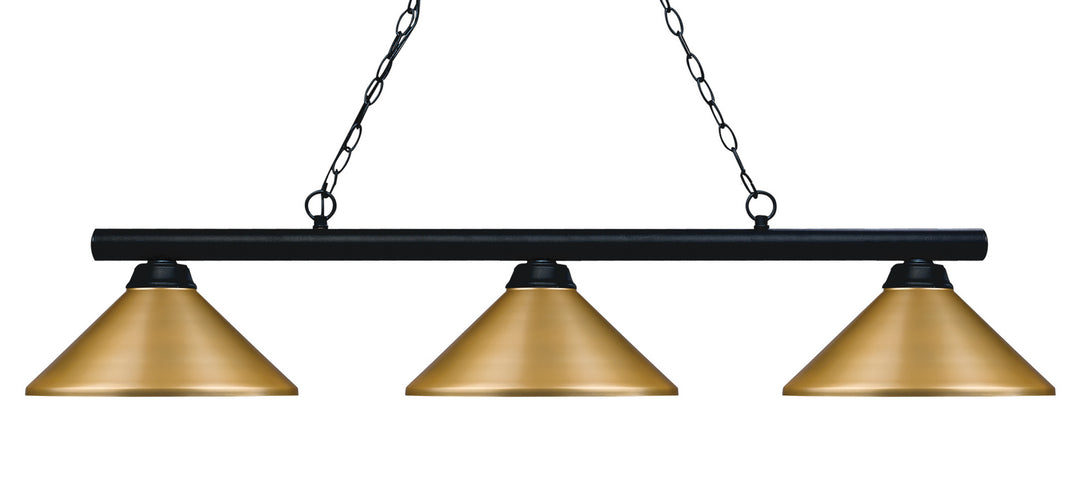 Z-Lite Sharp Shooter 155-3MB-MSG Pendant Light - Matte Black
